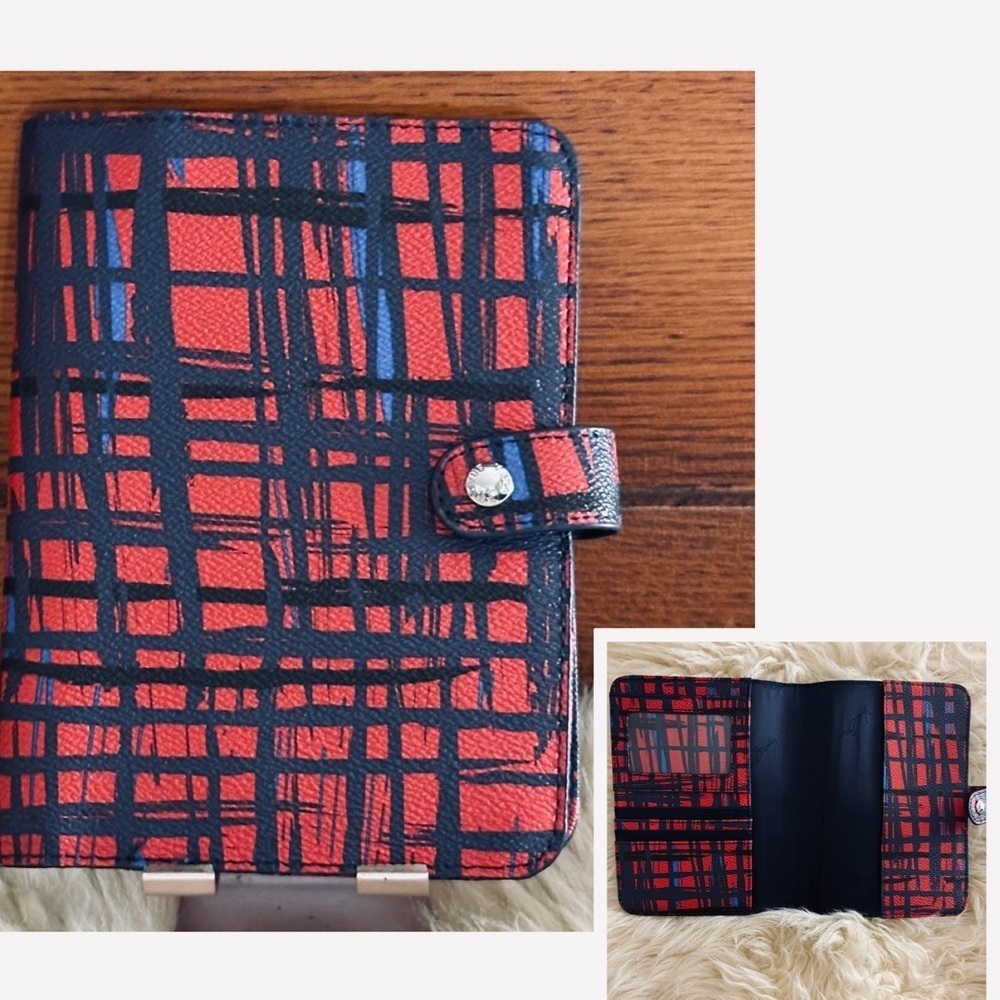 Vera Bradley Red and Black Plaid Purse Wallet